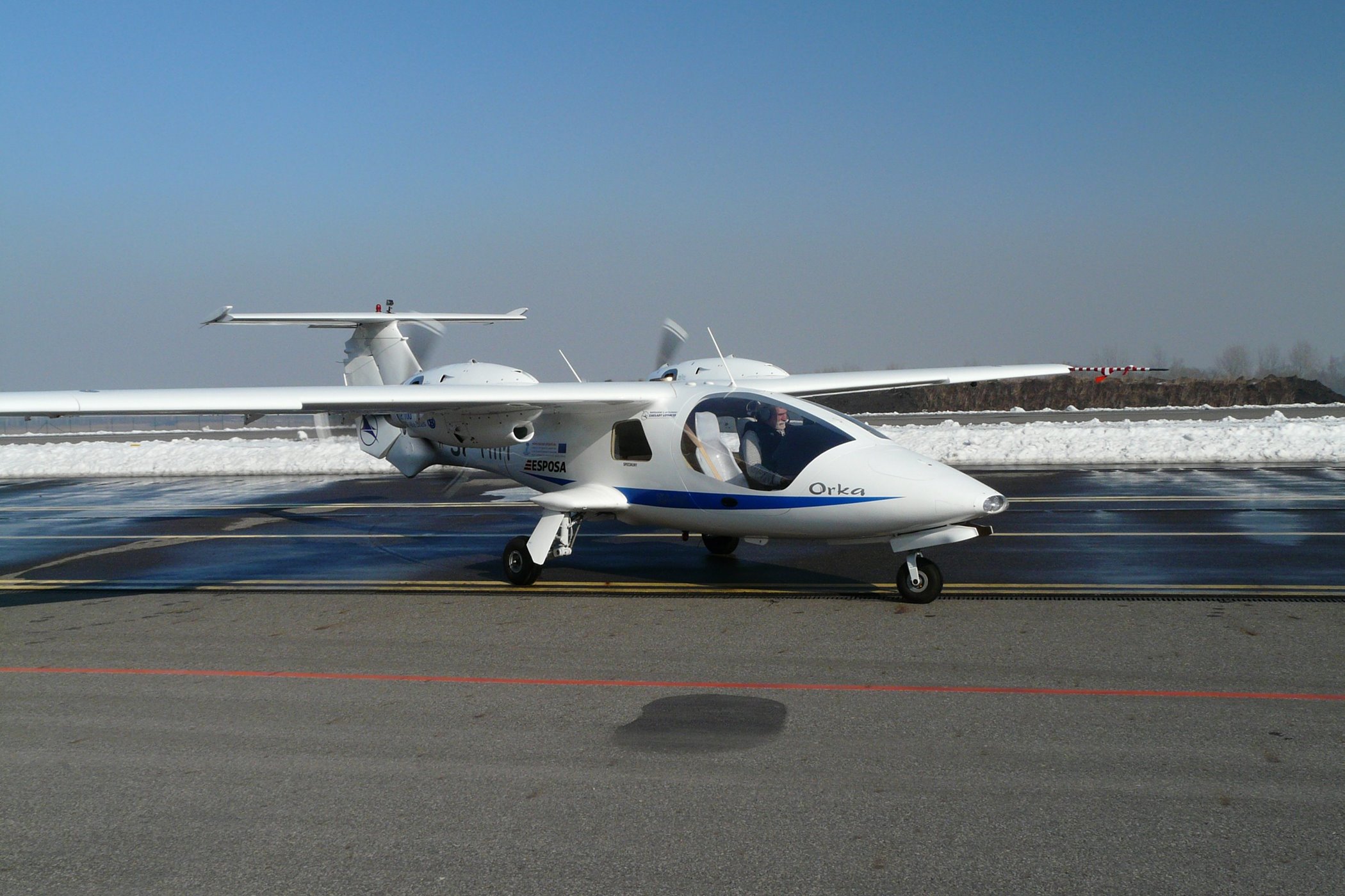 Tp 100 Engine Installed In The Em 11c Orka Aircraft Pbs Aerospace